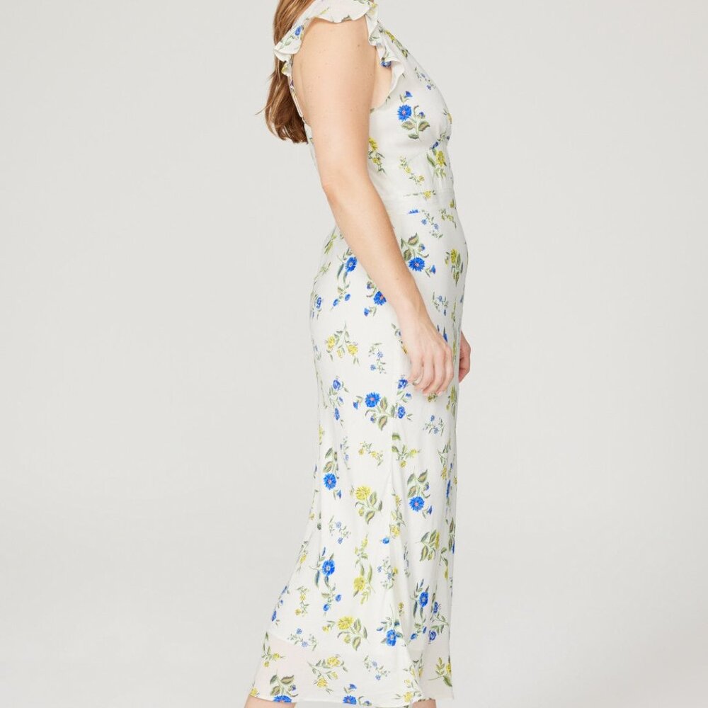 Jason Wu Floral Ruffle Midi Dress, 12 - Picture 3 of 17
